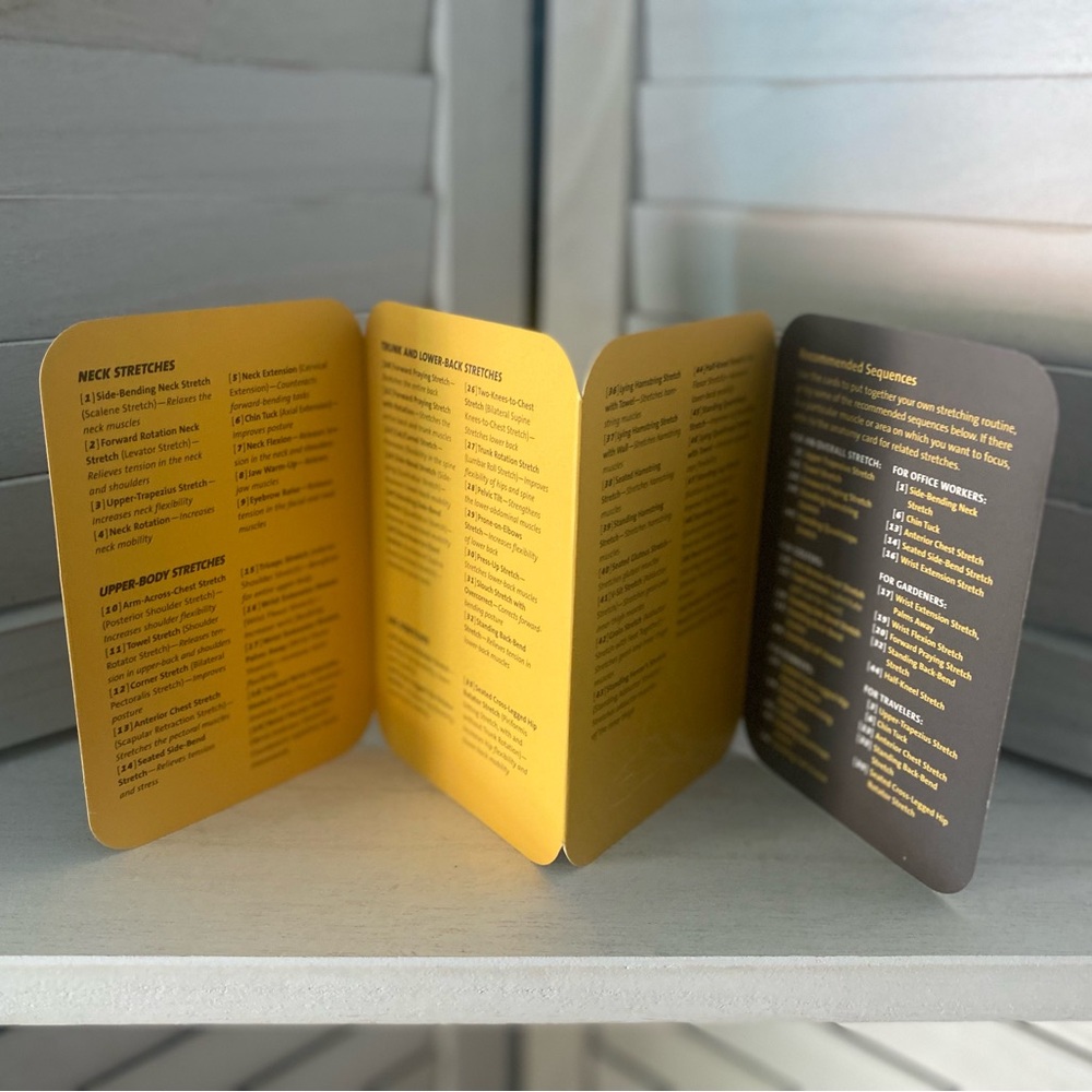 Stretch Deck - 50 Stretching Exercise Cards - Picture 5 of 6